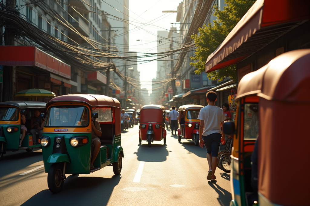 Nombre de tuk tuks à Bangkok : Découvrez le décompte exact ici !
